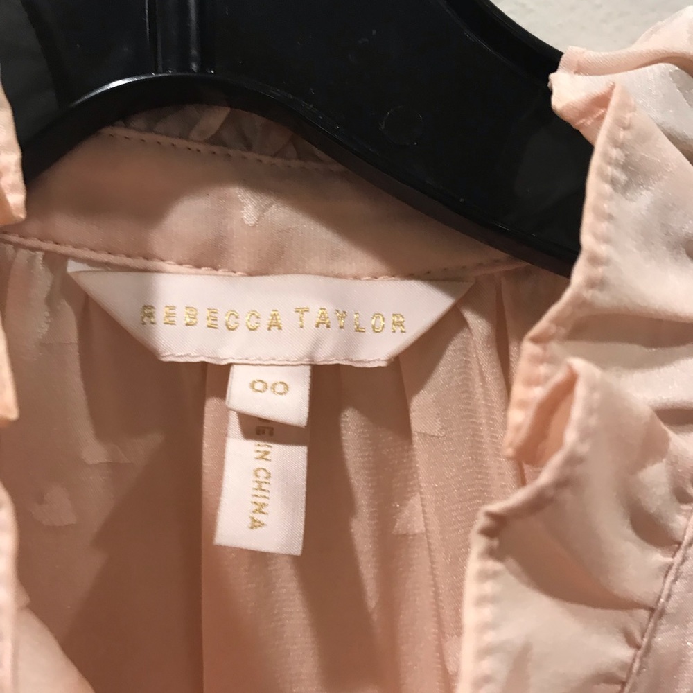 Rebecca Taylor Heart Jacquard Silk Top - Picture 3 of 5